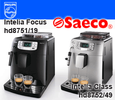 Кофемашина Philips-Saeco Intelia type hd8751/19 и type hd8752/49 в корпусе из термопластика